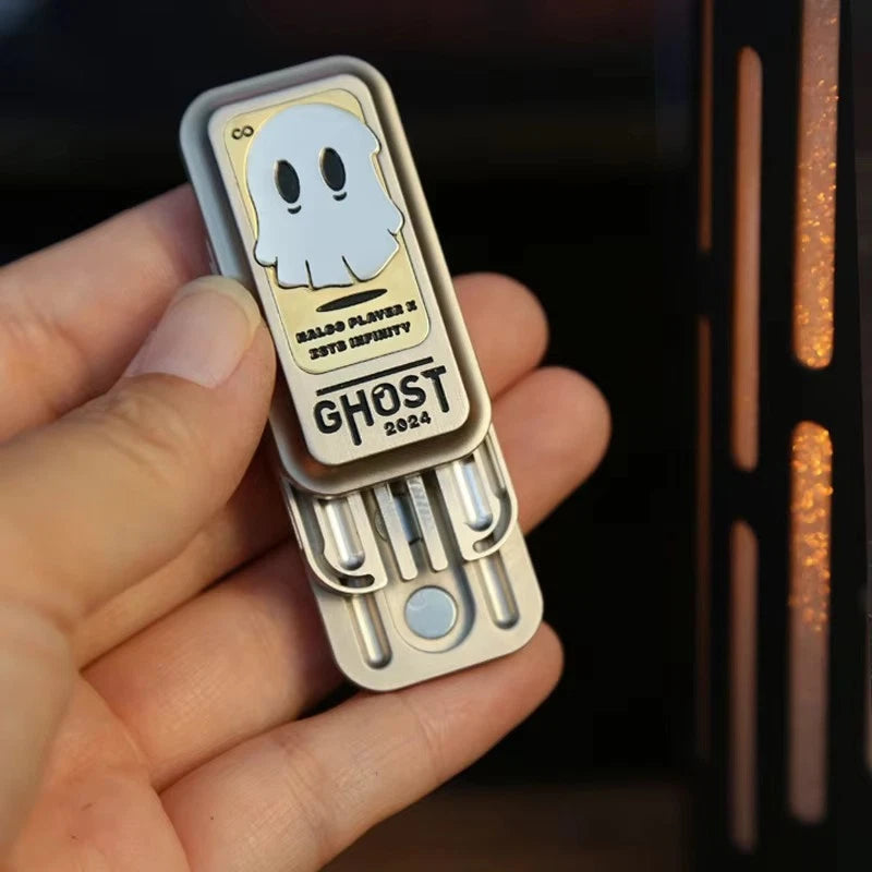 Ghost Fidget Slider Tuning Fork Slider Metal EDC Fidget ADHD Anti-anxiety Toys 07FC0E-D4 - KOEEK