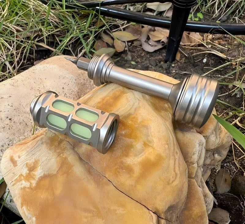 EDC PEI Titanium Pocket Screwdriver Phillips Flat Bit Outdoor Riding Multi Tools 07FC0E-D4 - KOEEK