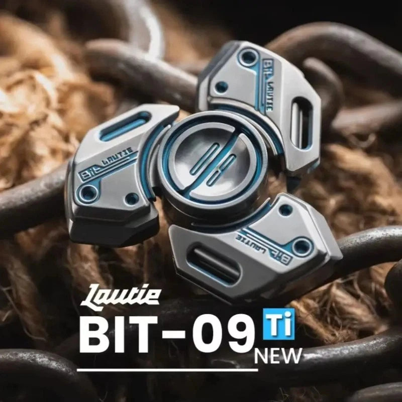 LAUTIE Bit09 Mechanical Style Titanium Blue Fidget Spinner Stress Release Toys 07FC0E-D4 - KOEEK