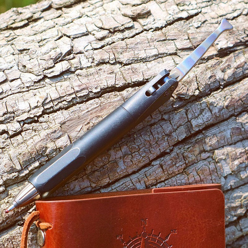 EDC Titanium Pocket Siphon Pen Ball Pen Business Signature Gel Pen Outdool Tool 07FC0E-D4 - KOEEK