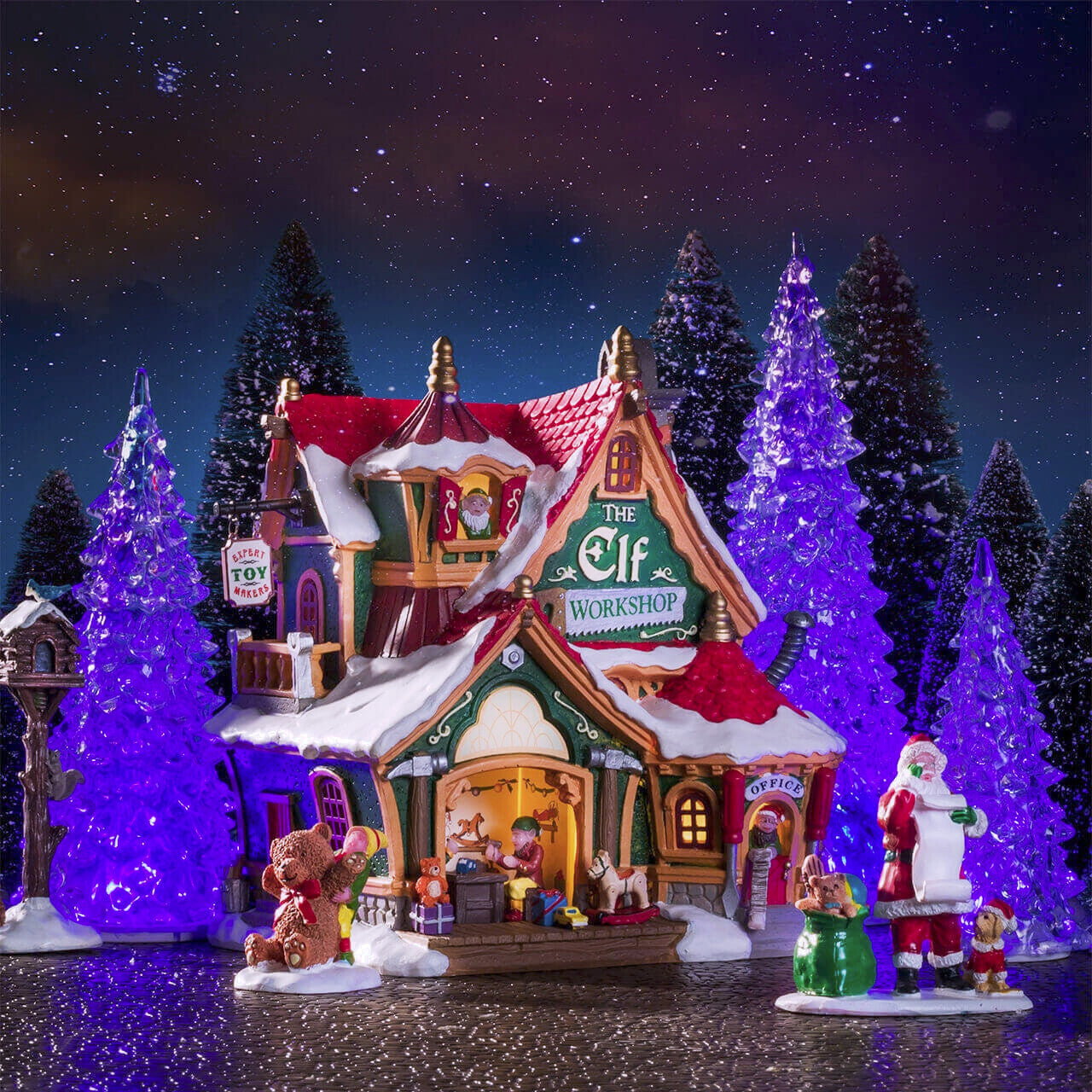 Lemax 2019 Crystal Lighted Tree, 3 Color Changeable, LARGE General Product 94515 LEMAX - KOEEK