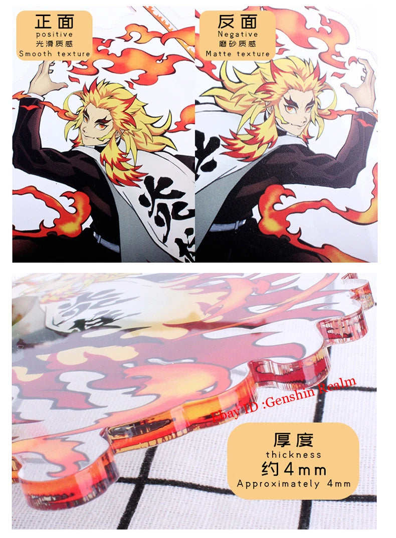 Anime Demon Slayer Uzui Tengen Stand Establish Plates Figure Acrylic Gift 07FC0E-D4 - KOEEK