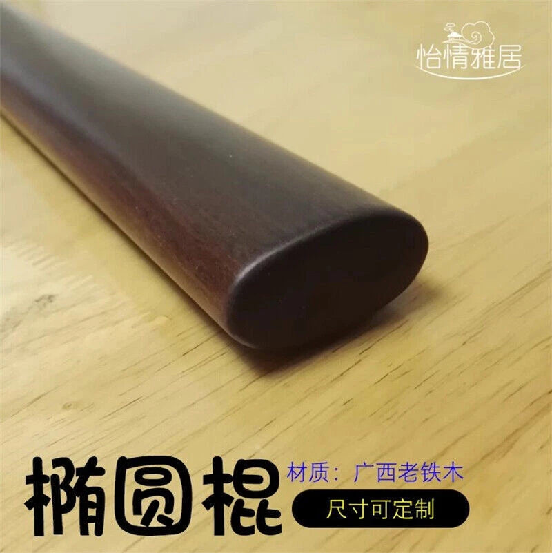 Ovall Arts Stick Solid Wood Martia Iron Wood Long Stick Kung Fu Training Stick 07FC0E-D4 - KOEEK