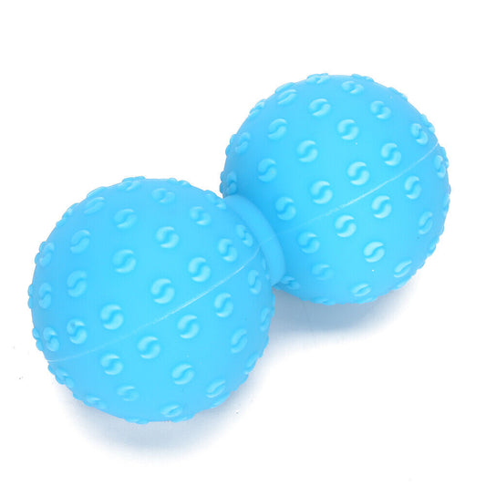 new Double Massage Ball Back Shoulder Release Deep Tissue Massage Ball(Blue ) HGF koeek - KOEEK