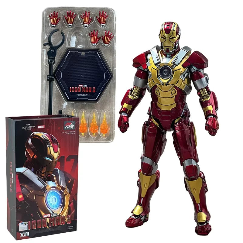 ZD Toys Marvel Iron Man Mark 17 MK17 1/10 Scale 7" Action Figure Model Collector MARVEL - KOEEK