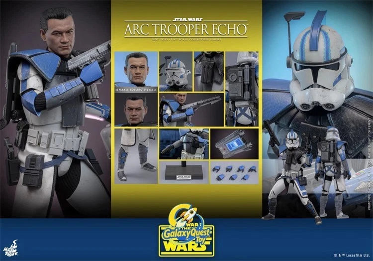 Hot Toys TMS133 1/6 Figure Star Wars The Clone Wars ARC Trooper Echo Model STOCK HOT_TOYS - KOEEK