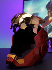 1:1 Iron Man MK5 Golden One Helmet Wearable Voice-control Mask AUTOKING Cosplay 07FC0E-D4 - KOEEK