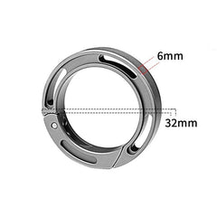 EDC Titanium Alloy Creative Keychain Carabiner Portable Hanging Buckle for Gift 07FC0E-D4 - KOEEK
