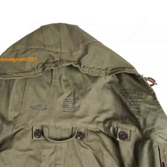 WW2 U.S. Army M-1951 Fishtail Parka M51 Vintage Military Mens Trench Jacket Coat 07FC0E-D4 - KOEEK
