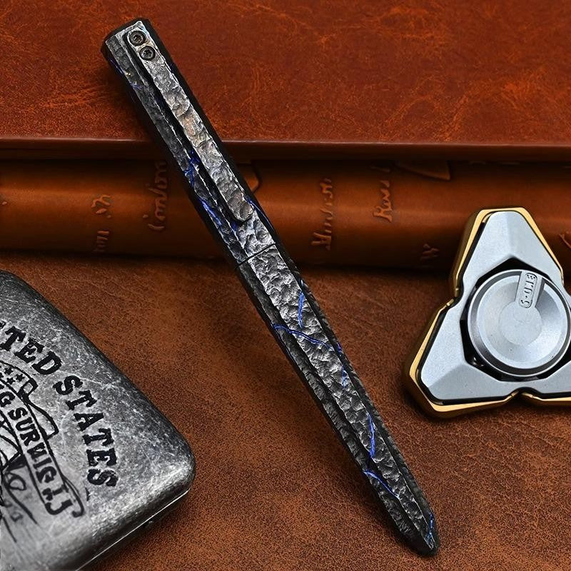 Handmade Titanium Pocket BallPoint Pen Signature Writing Pen Business Office EDC 07FC0E-D4 - KOEEK
