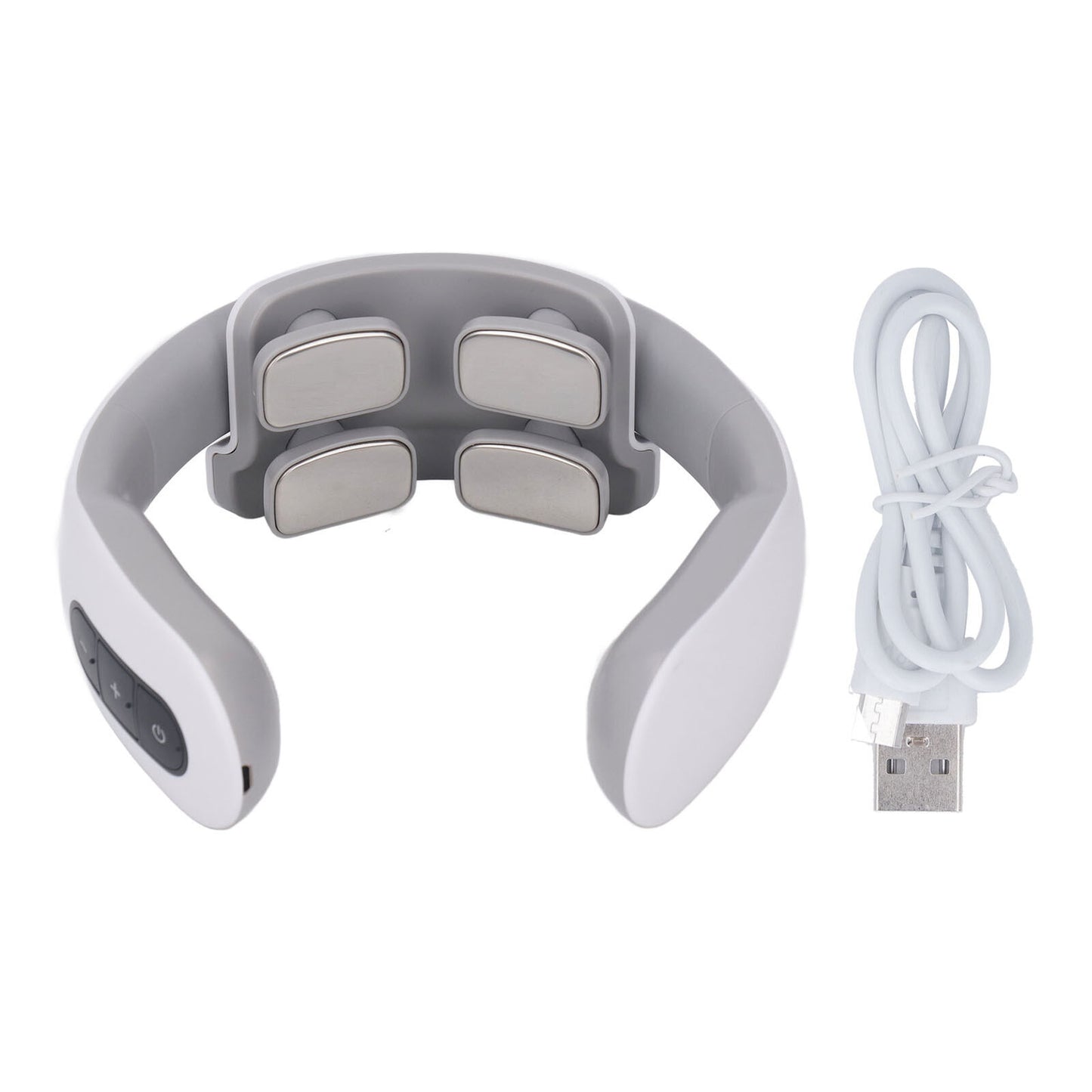 new Electric Pulse Neck Massager With Heat Adjustable Portable Neck Massager HGF koeek - KOEEK