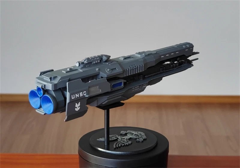 Halo 4 UNSC Resin sci-fi Spaceship Model Resin Spacecraft Handmade Figure Toy 07FC0E-D4 - KOEEK