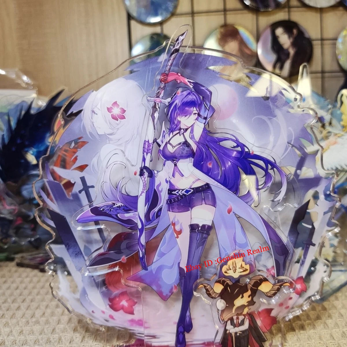 Anime Honkai: Star Rail Acheron Deluxe Acrylic Desktop Stand Figure Collection 07FC0E-D4 - KOEEK