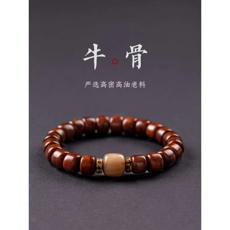 Tibetan Beads Bracelet Men Buddhist Tibetan Prayer Beads Handmade Jewelry 07FC0E-D4 - KOEEK