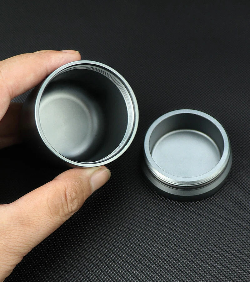 EDC Aluminium Alloy Waterproof Storage Box Sealed Pill Case Container Travel Cup EDC - KOEEK