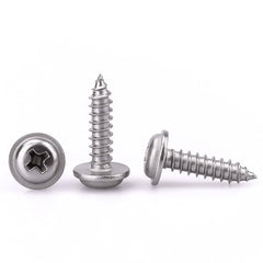 new x Phillips Pan Washer Head Wood Screws Self Tapping, x 07FC0E-D4 - KOEEK