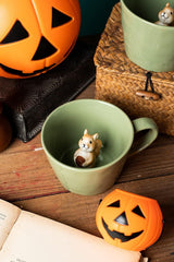 new DIHOclub Squirrel Ceramic Cup Hidden 3D Animal Inside Mug,Cute Light Green DIHOCLUB - KOEEK