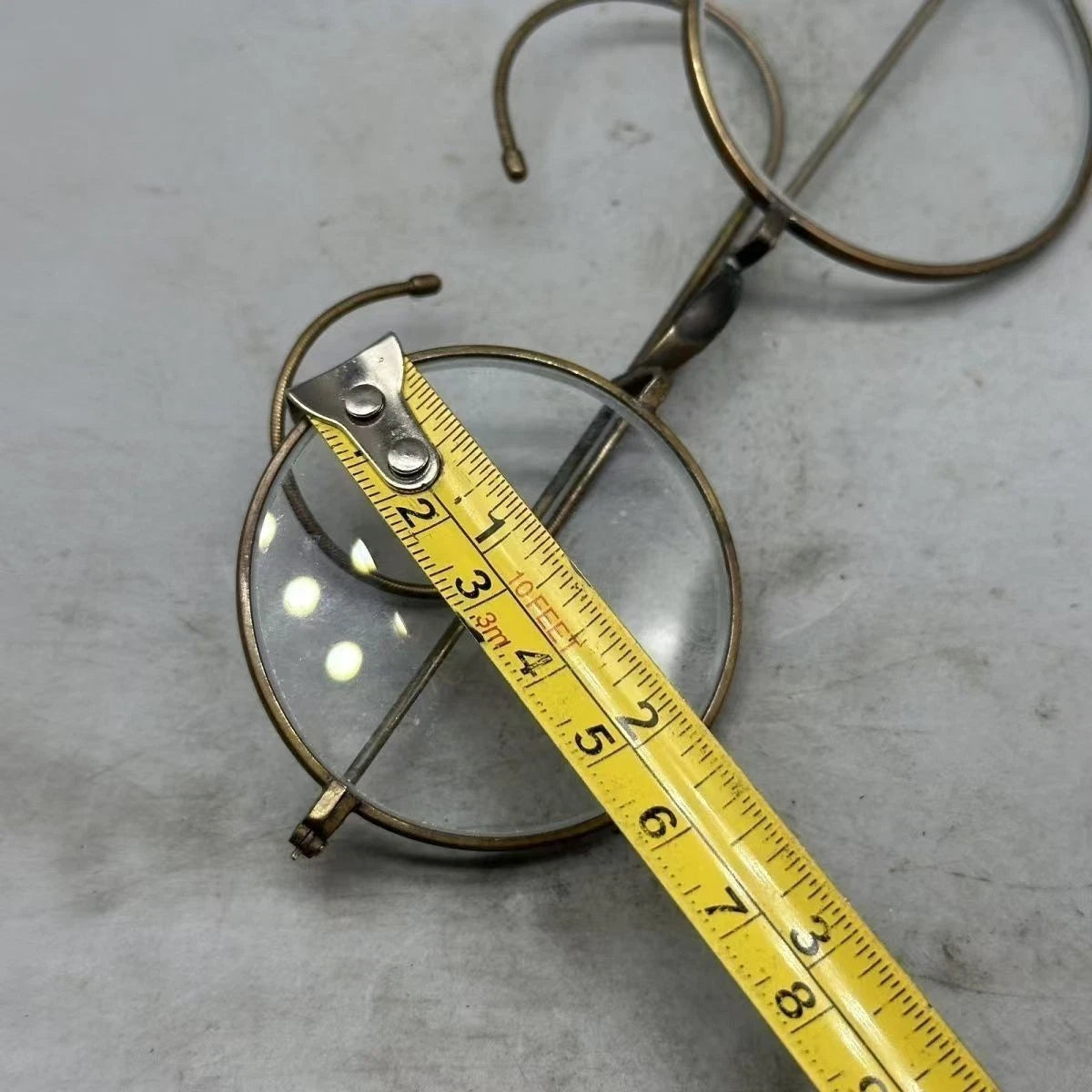 Vintage China Copper Hook Crystal Old Style Eyeglasses Collectible Sunglasses 07FC0E-D4 - KOEEK