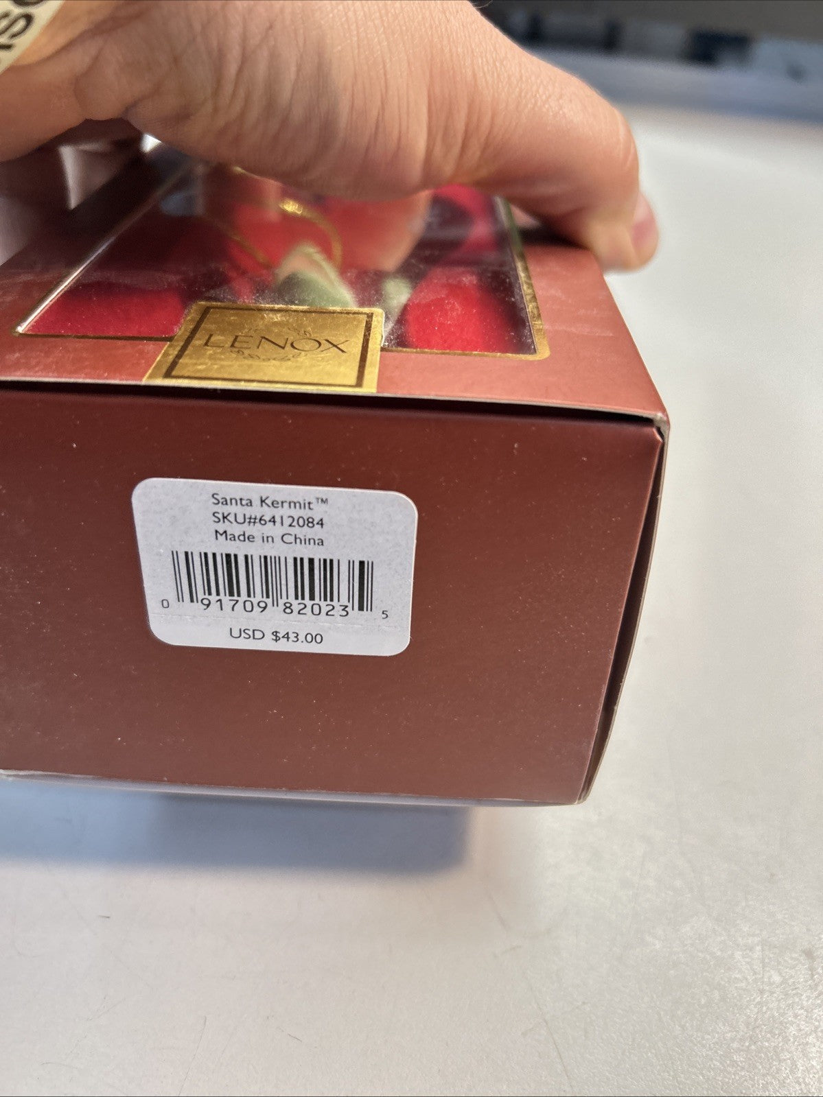 2006 LENOX Santa KERMIT The Frog Muppets Porcelain Ornament 4”#7 LENOX - KOEEK