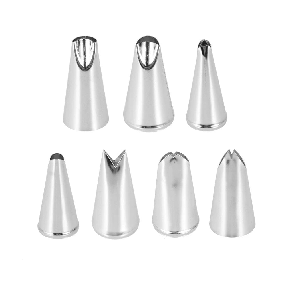 7 PCS Piping Tips for Cake Decorating Decoration Nozzle Cakes Supplies Icing 07FC0E-D4 - KOEEK