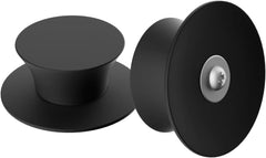 new 2 Pack Universal Silicone Pot Lid Replacement Knob, Heat Resistant Pan black 07FC0E-D4 - KOEEK