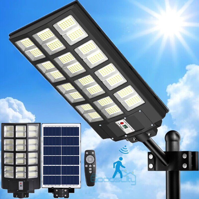 ny 990000000000LM 1600W Kommercielle LED'er Solar Gadelys Parkeringsplads Vejlampe