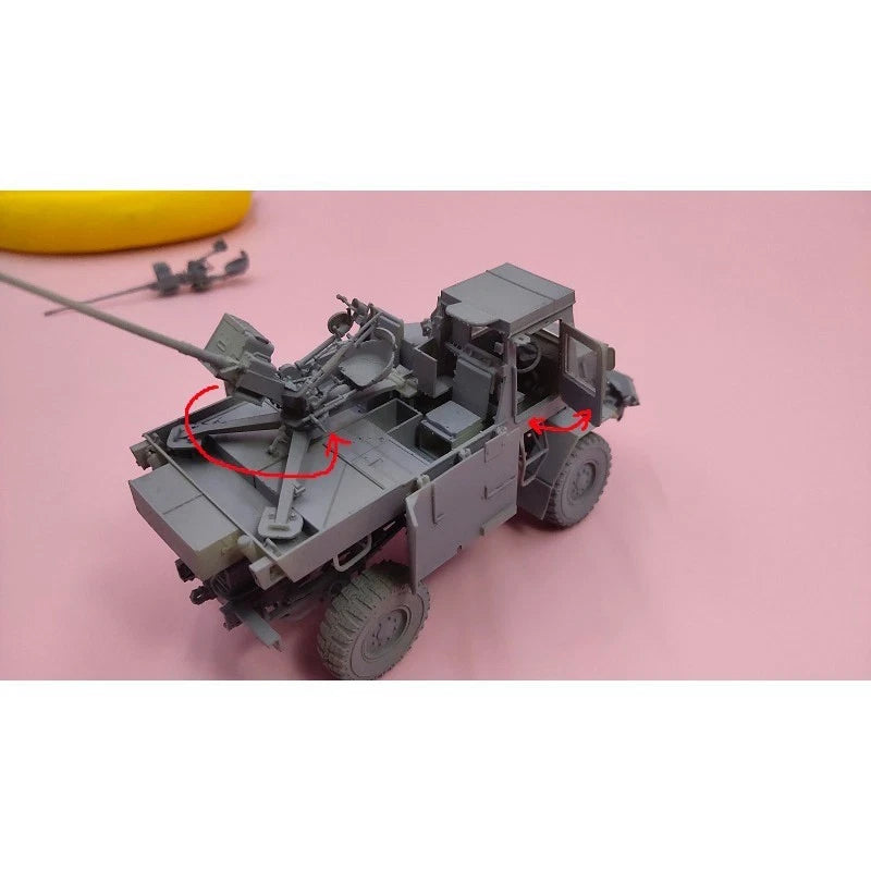 3D Printed 1/35 South African porcupine Ystervark anti-aircraft cannon Model Kit 07FC0E-D4 - KOEEK