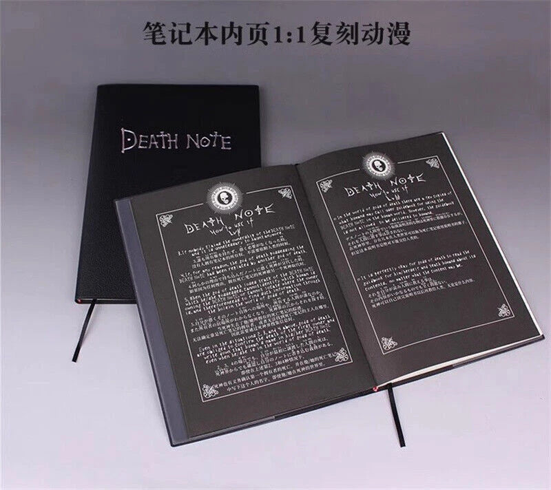 Death Note Yagami Light Cosplay Notebook Notepad With Signature Pen And Box Gift 07FC0E-D4 - KOEEK