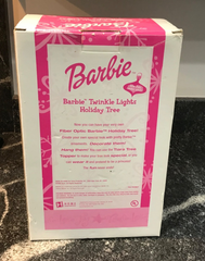 Barbie Twinkle Lights Holiday Tree - Fiber Optic Tree with Ornaments 2002 BARBIE - KOEEK