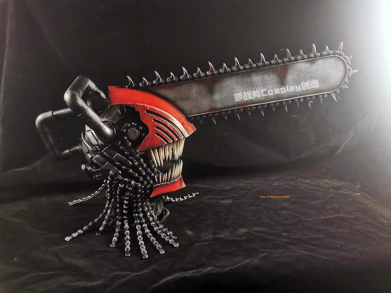 Custom Chainsaw Man Helmet Mask Arm Handsaw Wearable Halloween Cosplay Props 07FC0E-D4 - KOEEK