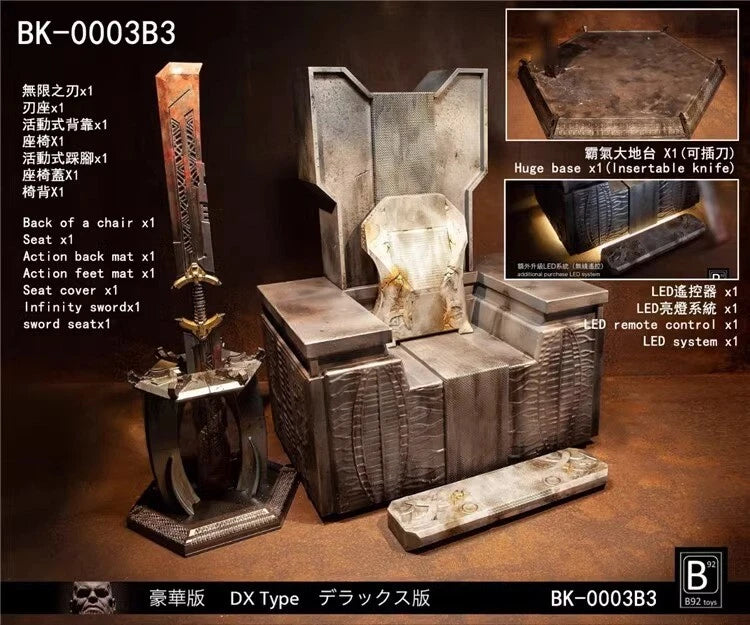 B92 TOYS 1/6 The Thanos Throne Scene Figure Deluxe VER. Statue Base NO Thanos 07FC0E-D4 - KOEEK