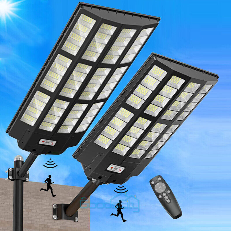 nye kommercielle Solar Street Lights Outdoor Dusk to Dawn Super Bright 1680 LED-lampe