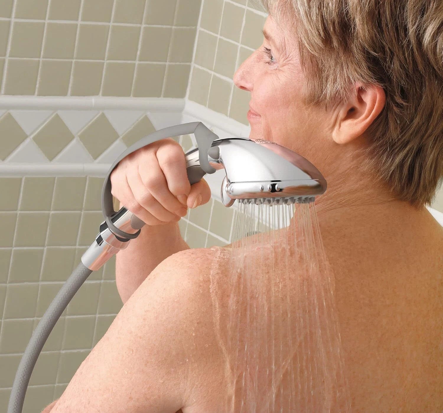 Home Care Chrome Multi-Function Hand Shower with Pause Control. 07FC0E-D4 - KOEEK