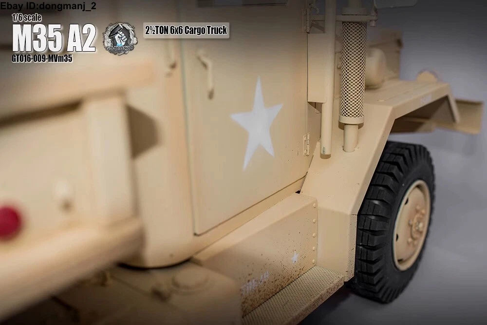 GO-TRUCK 1/6 Full Metal US Army M35 A2 Truck 2.5ton Truck Model For 12'' INSTOCK GO-TRUCK - KOEEK