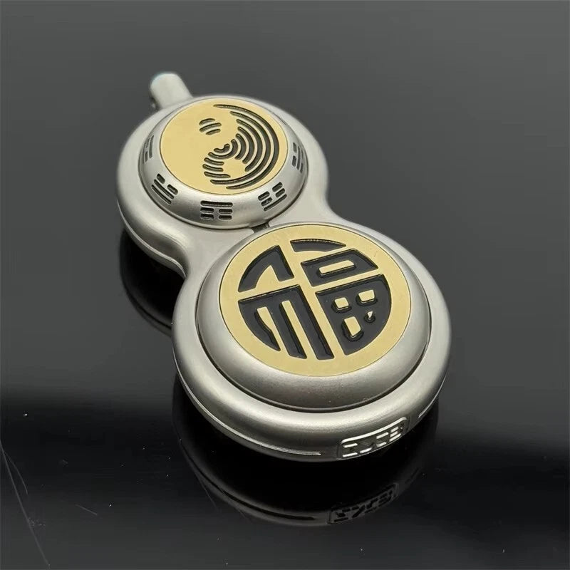 Multifunctional Gourd EDC Fidget Toys Fun Mechanical Ratchet Fidget Spinner Gift 07FC0E-D4 - KOEEK