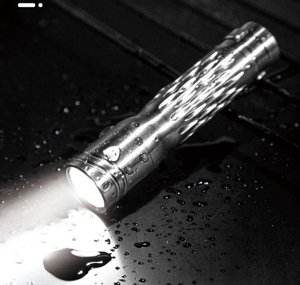TWOSUN Titanium Alloy Tactical Mini Flashlight LED Light Outdoor Camping Lamp 07FC0E-D4 - KOEEK