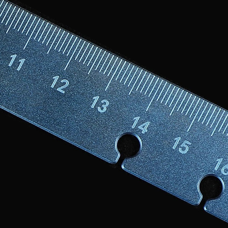 Titanium Straight Ruler Double Scale Inch Metric 8 Inch 21cm Measuring Tool EDC 07FC0E-D4 - KOEEK