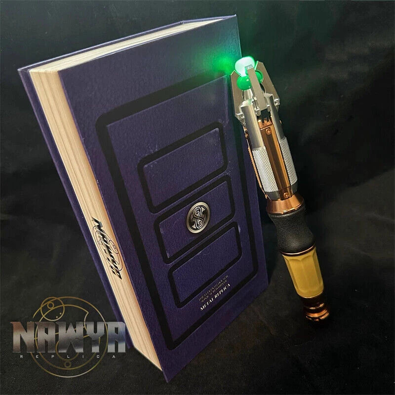 Doctor Who 11th Metal Sonic Screwdriver Replica LED Colorful Light Props Cosplay 07FC0E-D4 - KOEEK