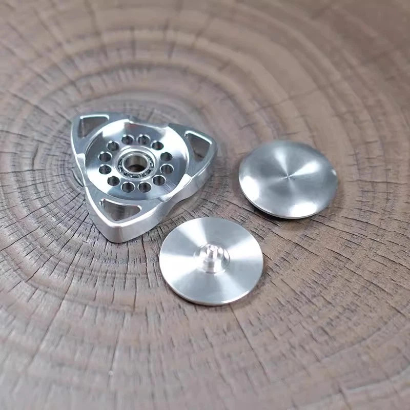 Haptic Toy Finger Fidget Spinner Pocket EDC Stainless Steel for Adults PEI Cap 07FC0E-D4 - KOEEK