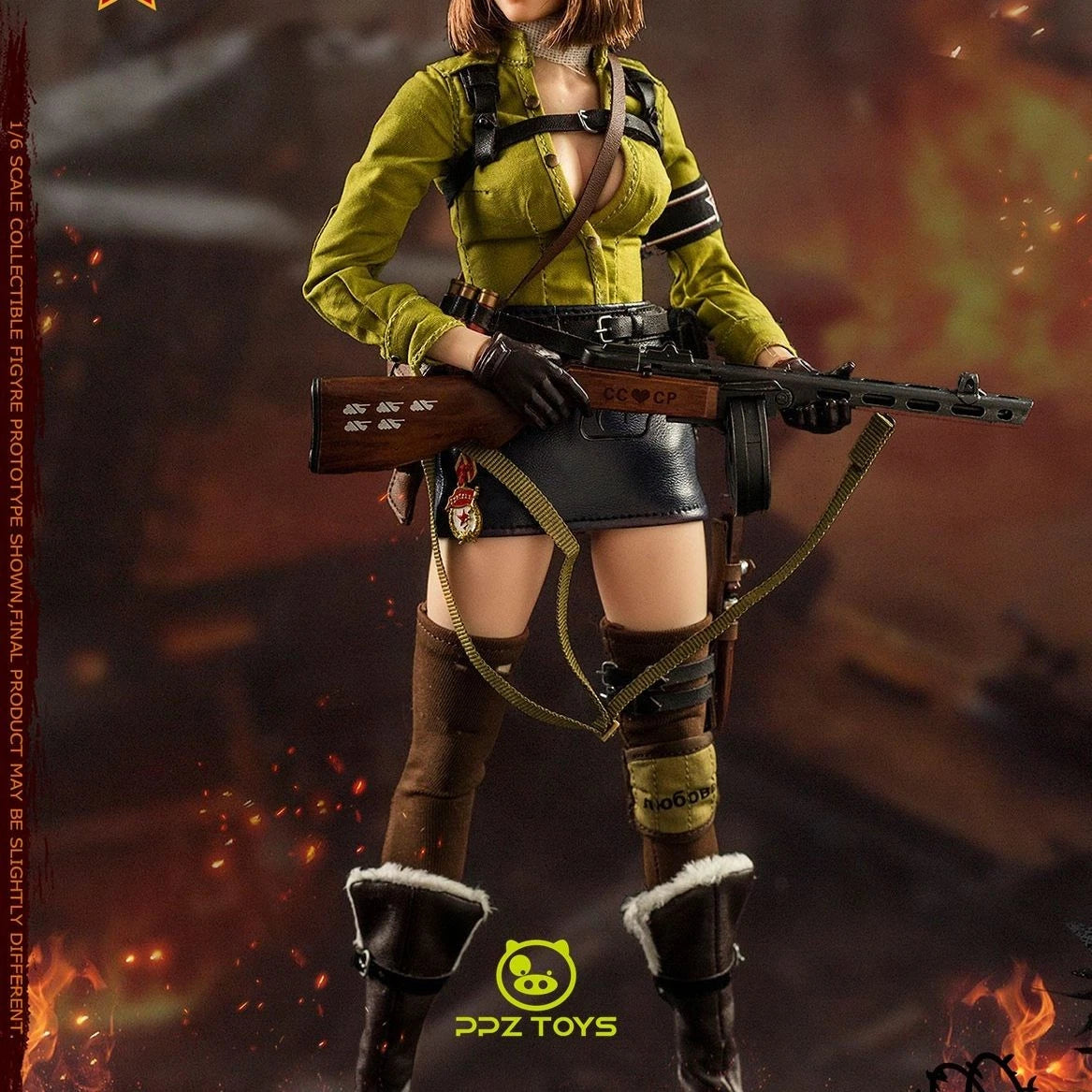 1/6 FLAGSET FS73036 CCCP Soviet Tank Lieutenant Galina 12" Action Figure Collect FLAGSET - KOEEK