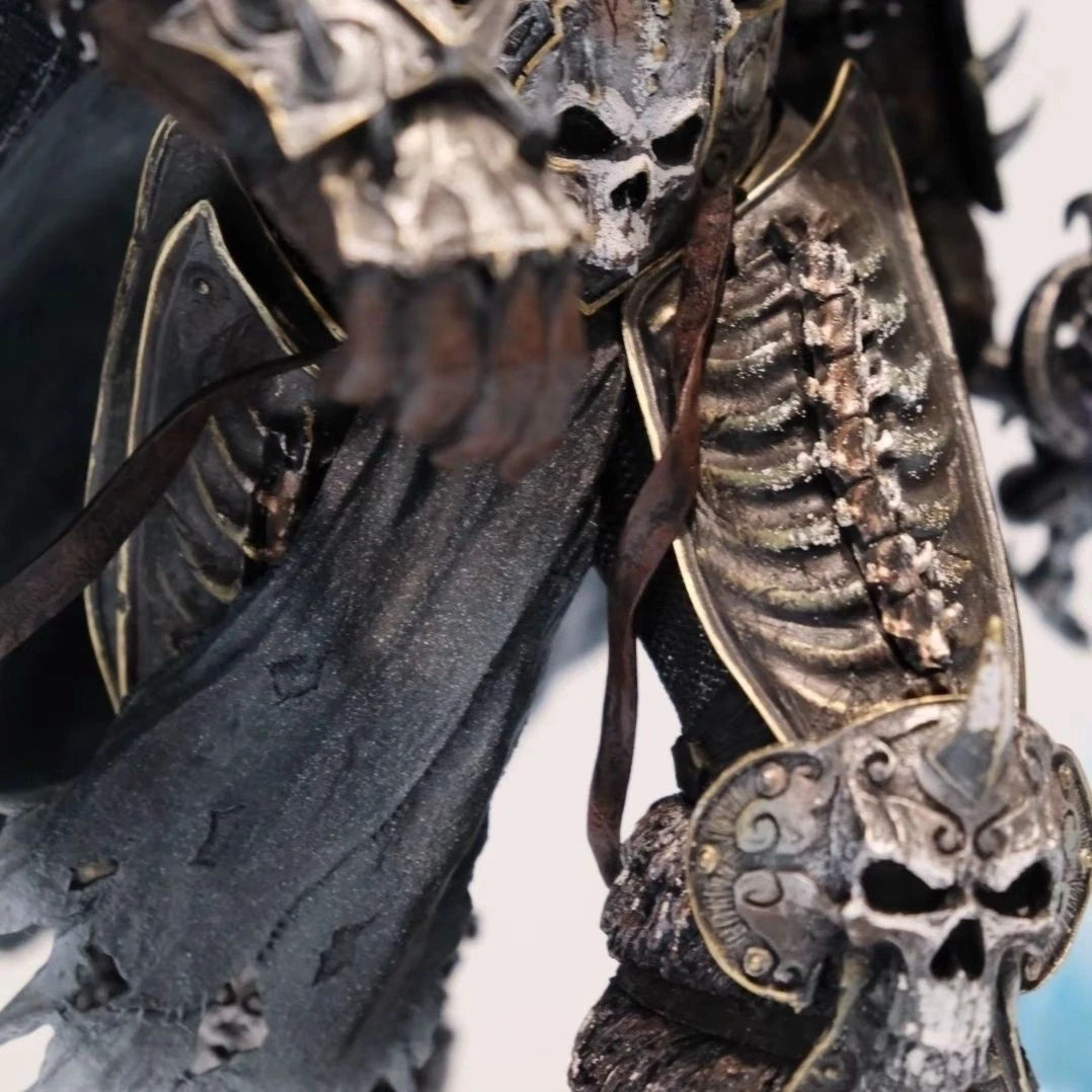WOW Arthas Menethil Statue Lighting Figurine Lich King 14" PVC Figure Model 07FC0E-D4 - KOEEK