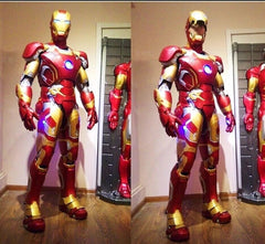 Iron Man Cosplay Wearable Helmet DIY Armor Clothes Suit Handmade EVA White Model 07FC0E-D4 - KOEEK