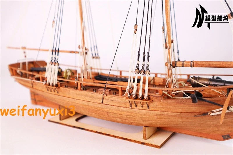 AXEL THROSEN 1810 1/72 400mm 15.8" Norwegian Navy Gunboat Wooden Model Ship Kit 07FC0E-D4 - KOEEK