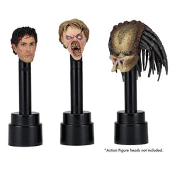 NECA Action Figure Head Display Stands 3pcs Set Black Fits Most 6" to 8" Figure NECA - KOEEK