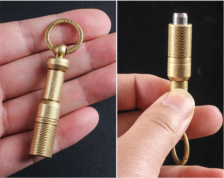 EDC Portable Cigar Hole Punch Cutter Cigar Puncher Cutting Drill Keychain Gifts 07FC0E-D4 - KOEEK