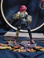 Handmade 1/8 League of Legends Vi 21cm Action Figure Model Painted Resin Model HANDMADE - KOEEK
