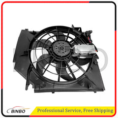 Radiator Cooling Fan Assembly For 2001 2002 2003 2004 2005 BMW 325Ci 330Ci 325i 07FC0E-D4 - KOEEK