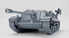 3D Printing 1/72 Hungarian 43M Zrinyi Sorozatveto Tank Unpainted Model Kit 07FC0E-D4 - KOEEK