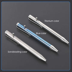 Retractable Ballpoint Pen Titanium Alloy Signature Executive Portable Pocket EDC 07FC0E-D4 - KOEEK