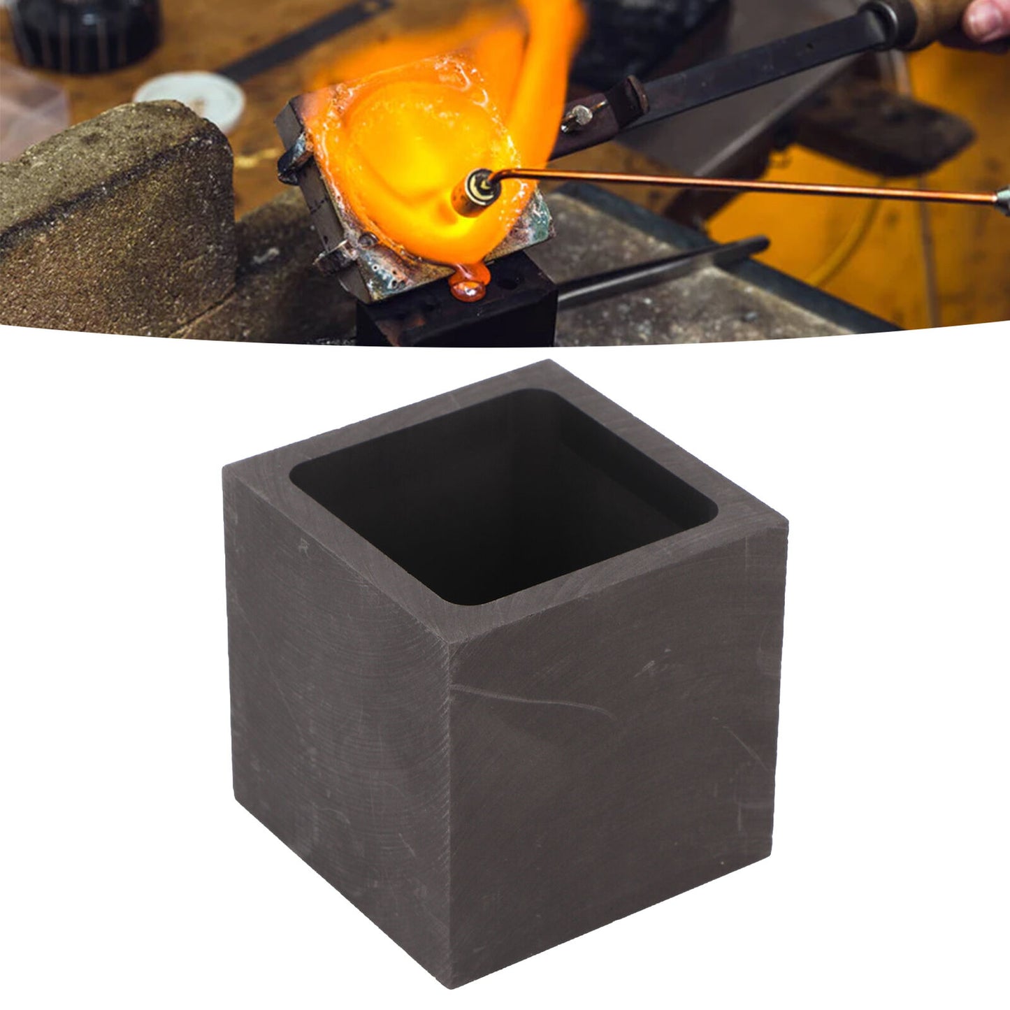 new Graphite Mold Graphite Ingot Mold For Casting 1000g Gold 540g Silver ABE koeek - KOEEK